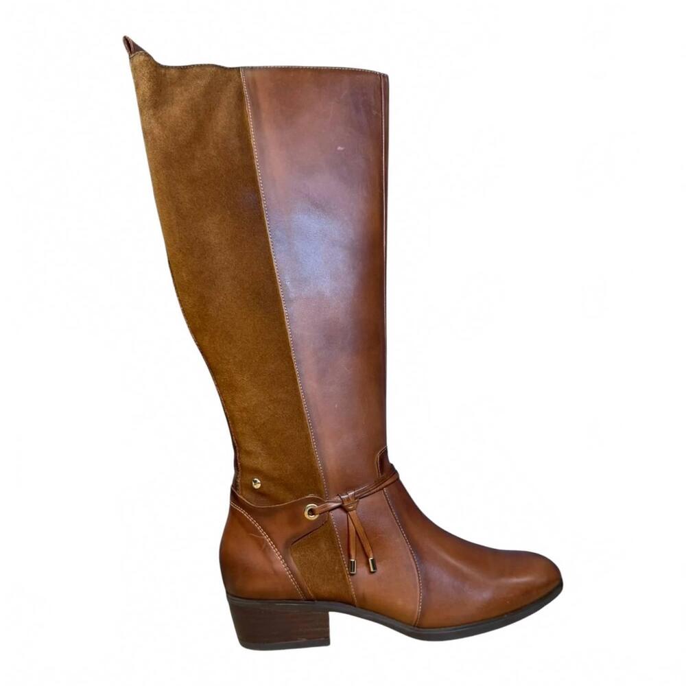 NEW PIKOLINOS women's daroca tall boots with extra wide shaft in cuero